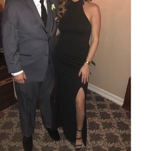 Missguided Black Sleek Gown